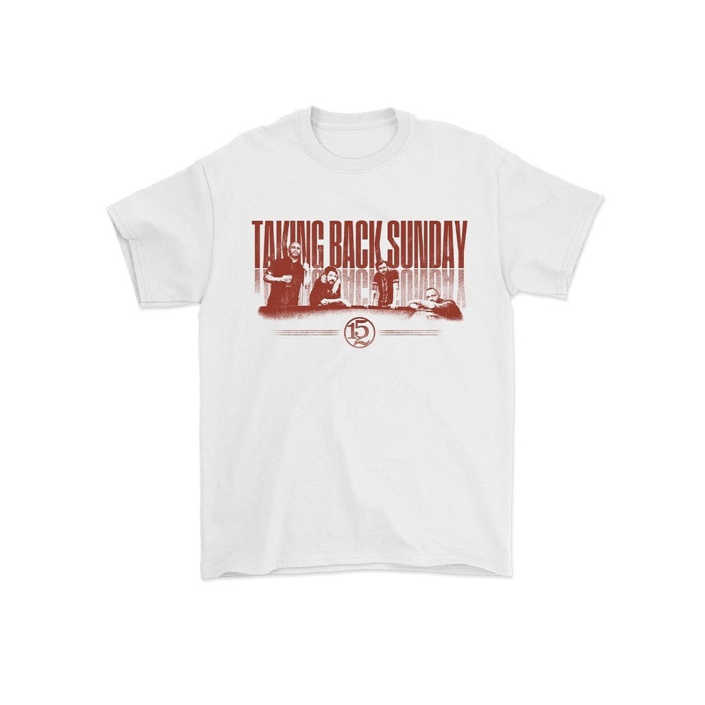 Taking Back Sunday White Photo Shirt